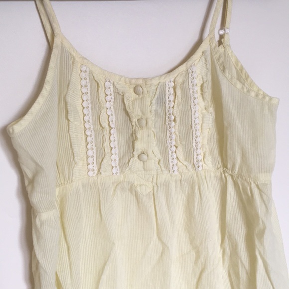 Pale Yellow Babydoll Tank - Picture 6 of 9